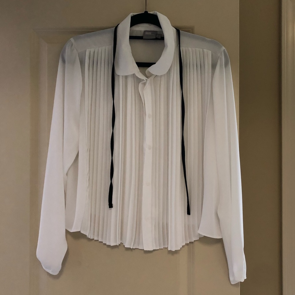 ASOS Romantic Pleated Blouse | US 12